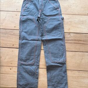 BDG gray/blue painters pants with red stitching sz 25- never worn